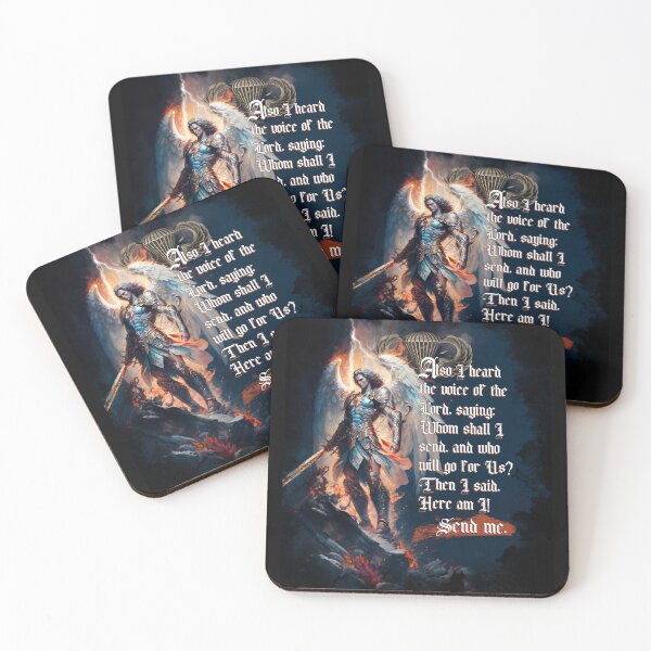 Item preview, St. Michael - Archangel Michael - Patron Saint Airborne - Isaiah 6:8 Send Me designed and sold by Yeet42Graphix.