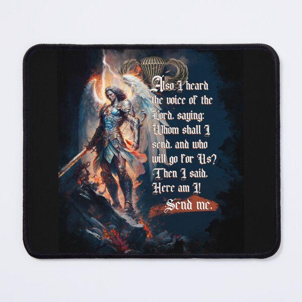 Item preview, St. Michael - Archangel Michael - Patron Saint Airborne - Isaiah 6:8 Send Me designed and sold by Yeet42Graphix.