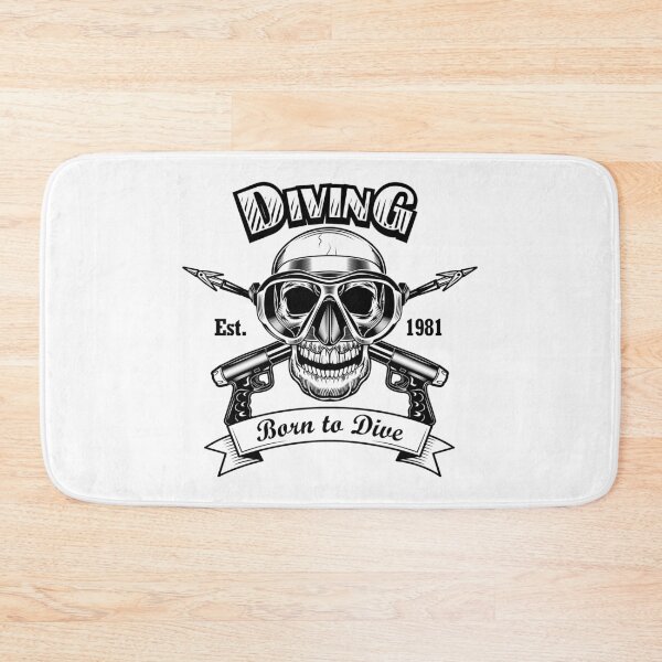 Item preview, born to dive - spearfishing designed and sold by OmniArtStudio.