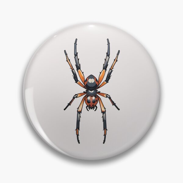 Item preview, black and orange spider designed and sold by Atlantico54.