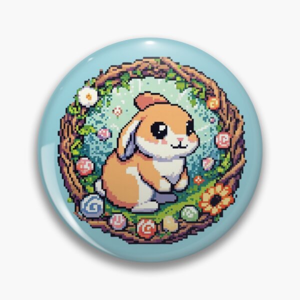 Item preview, "Happy bunny among flowers" designed and sold by Isai-64v16.