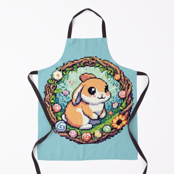 Item preview, "Happy bunny among flowers" designed and sold by Isai-64v16.