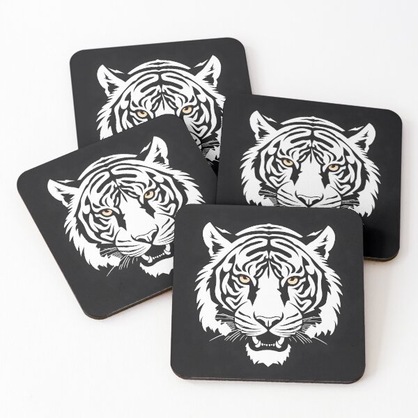 Item preview, Majestic tiger in black and white vector - 2 designed and sold by UmagineArts.