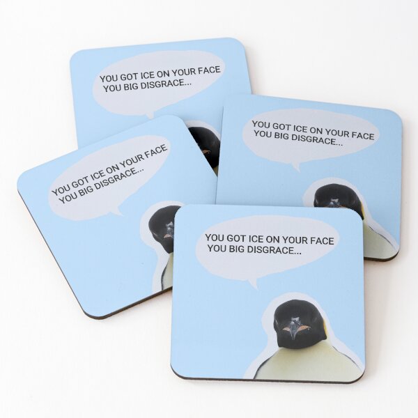 Item preview, Emperor Penguin ice on your face (Light Blue #AFD6F8 background) designed and sold by SBPenguins.