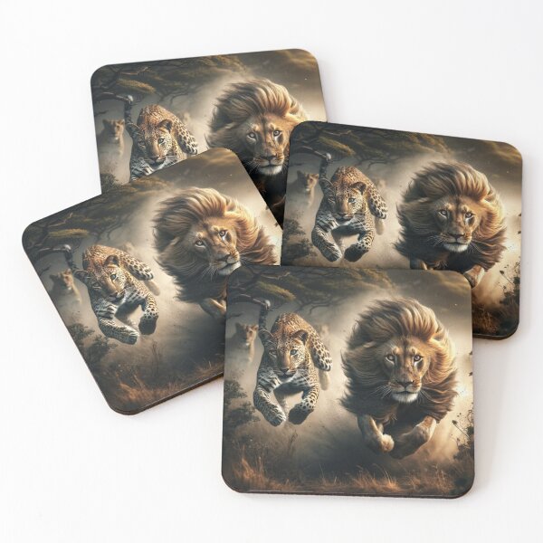 Item preview, Majesty in Motion: The Lion and Leopard designed and sold by Shams-Studio.