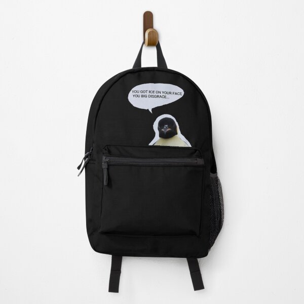Item preview, Emperor Penguin ice on your face (Black background) designed and sold by SBPenguins.