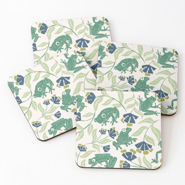 Item preview, Textured Frog and Plants in Green designed and sold by tamongg14.