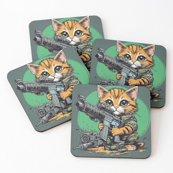 Item preview, Combat Kitty designed and sold by Freshestgoods.