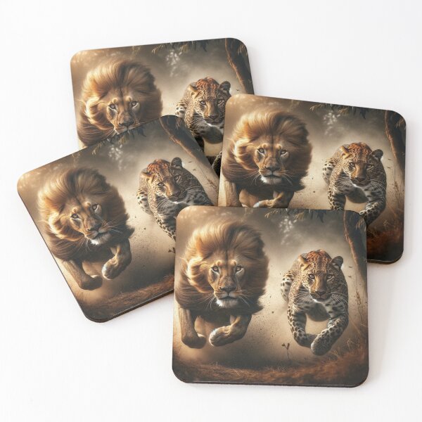 Item preview, Majesty in Motion: The Lion and Leopard designed and sold by Shams-Studio.