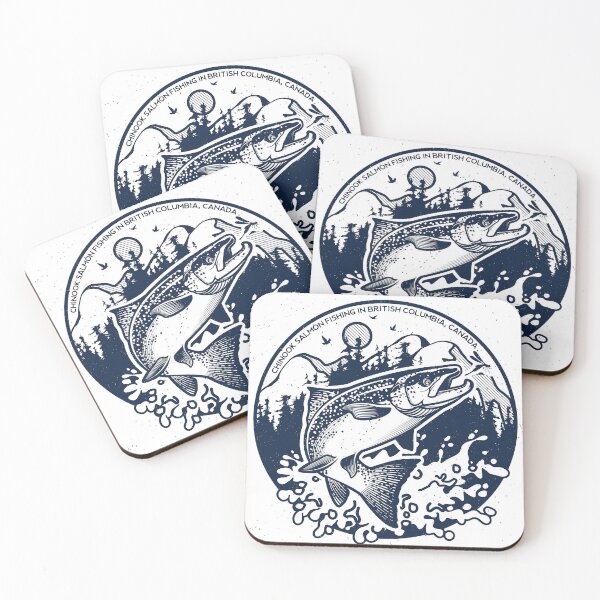 Item preview, salmon fishing - vintage  designed and sold by OmniArtStudio.
