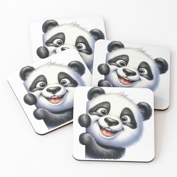 Item preview, Baby panda bear peeking happily! designed and sold by fribabywonder.