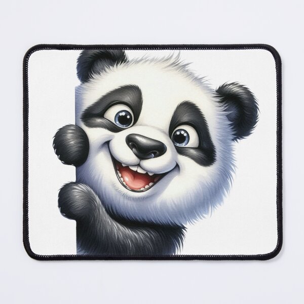 Item preview, Baby panda bear peeking happily! designed and sold by fribabywonder.