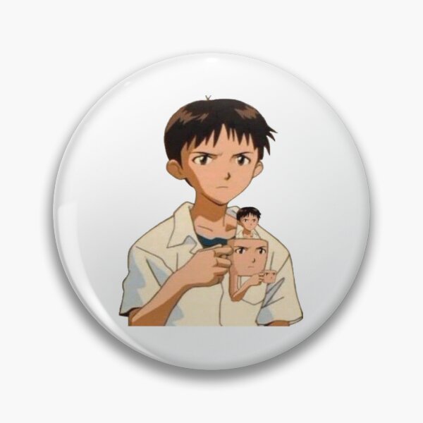 Item preview, evangelion sticker shinji  designed and sold by TeeDeesign.