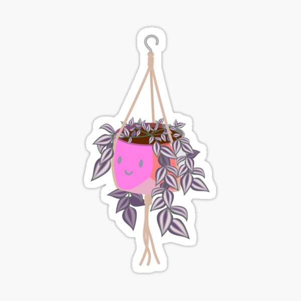 Adorable tradscantia plant happy lesbian pride pot Sticker