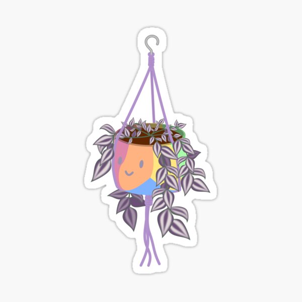 Adorable tradscantia plant happy gay pride pot Sticker