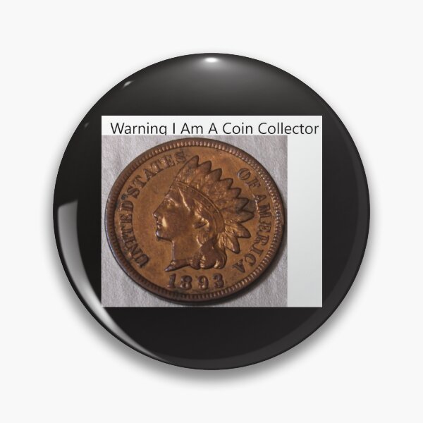 Item preview, Warning Coin Collector designed and sold by coinsxcrochet.