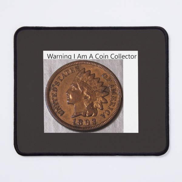 Item preview, Warning Coin Collector designed and sold by coinsxcrochet.