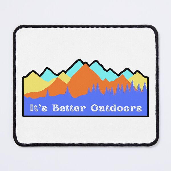 Item preview, It's Better Outdoors Retro Mountains designed and sold by SimpleSteve.