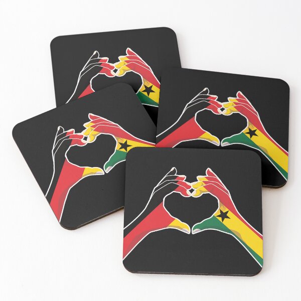 Item preview, Ghana Ghanaian Germany German Love Heart Peace designed and sold by FlagX.
