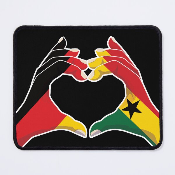 Item preview, Ghana Ghanaian Germany German Love Heart Peace designed and sold by FlagX.