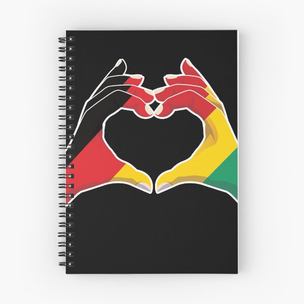 Item preview, Guinea Guinean Germany German Love Heart Peace designed and sold by FlagX.