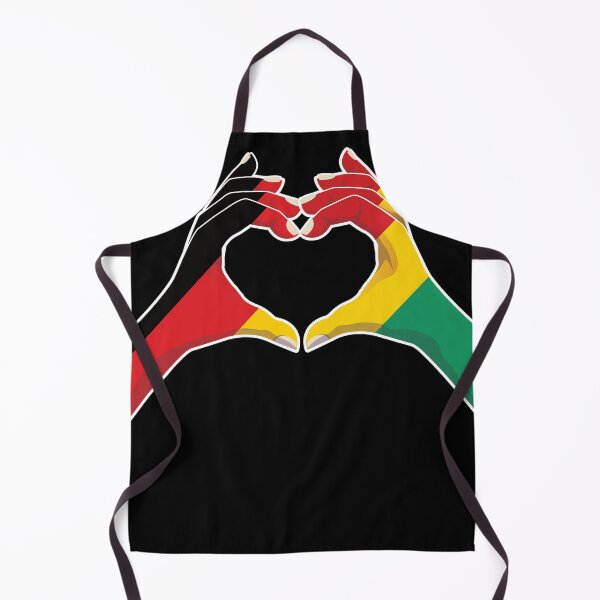 Item preview, Guinea Guinean Germany German Love Heart Peace designed and sold by FlagX.