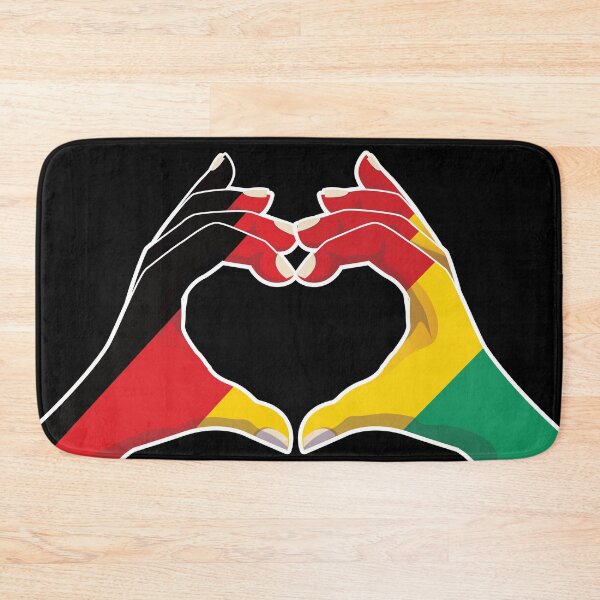Item preview, Guinea Guinean Germany German Love Heart Peace designed and sold by FlagX.