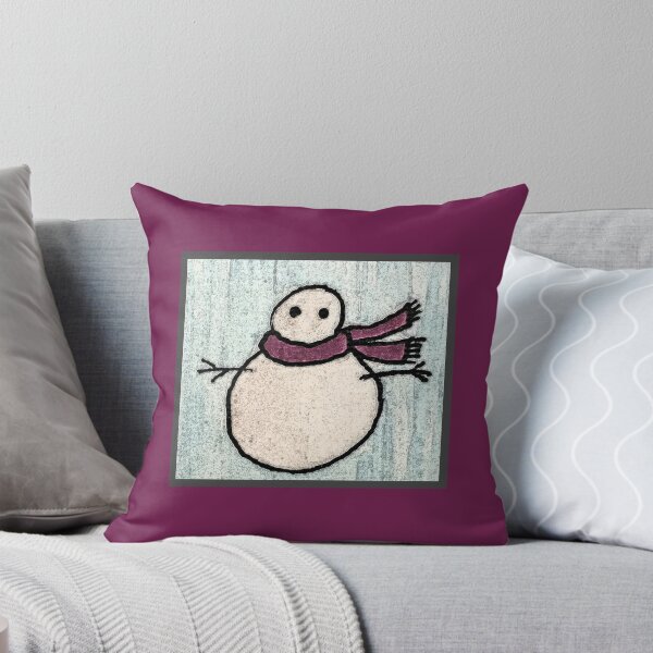 Item preview, Windy Snowman designed and sold by ErinBrieArt.