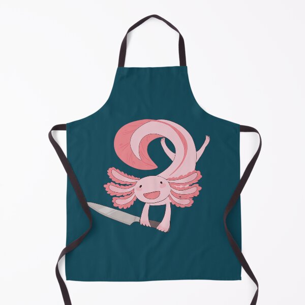 Item preview, axolotl with a knife designed and sold by papercreatyre.