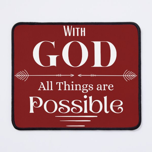 Item preview, With God all things are Possible designed and sold by Tripp Art Studio.