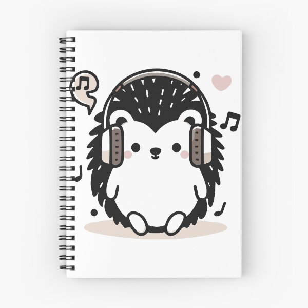 Item preview, Cute Hedgehog Listening To Music designed and sold by BluRockDesigns.