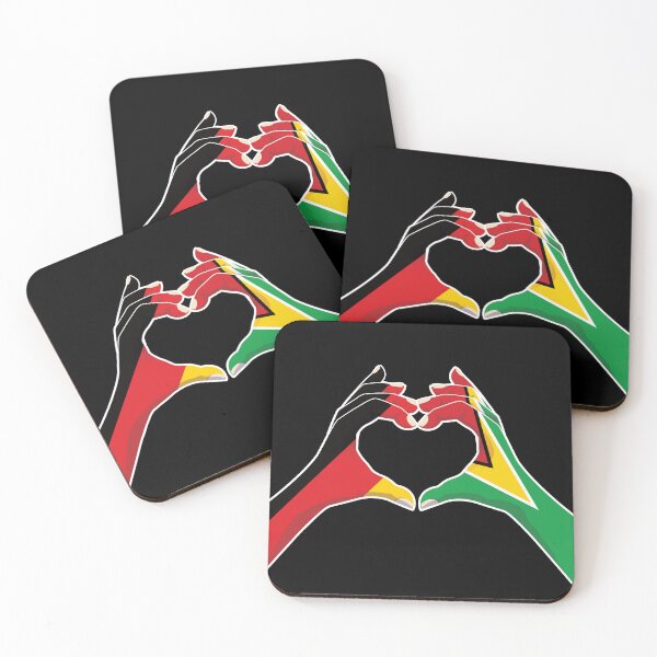 Item preview, Guyana Guyanese Germany German Love Heart Peace designed and sold by FlagX.