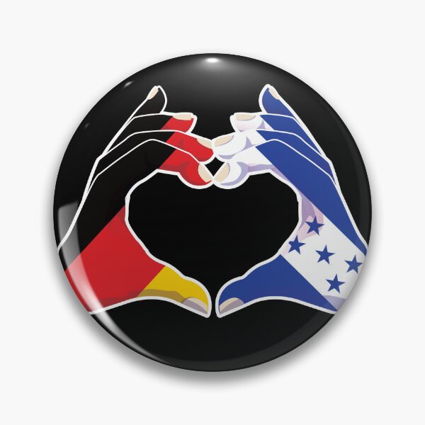 Item preview, Honduras Honduran Germany German Love Heart Peace designed and sold by FlagX.