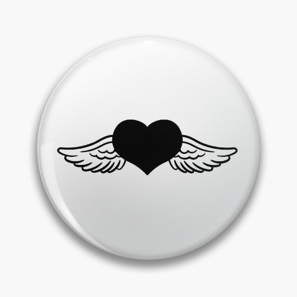 Item preview, "Dark Serenity: Black Heart with Wings" designed and sold by Art-shia.