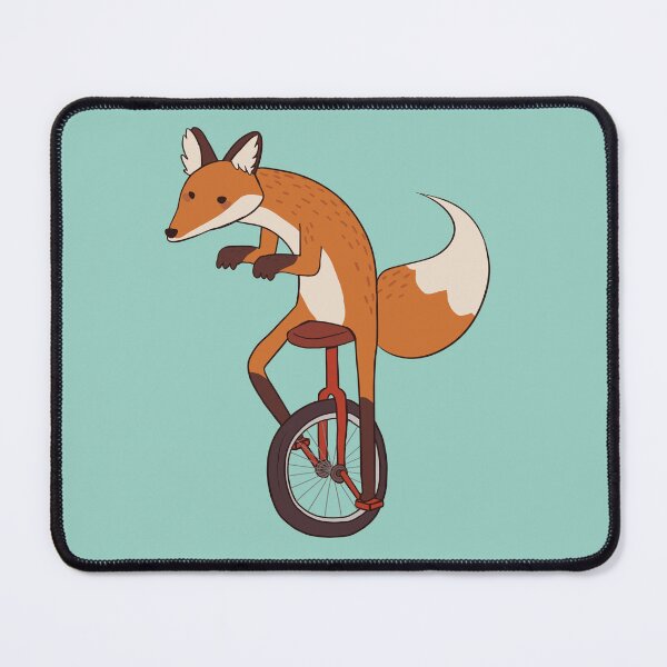 Item preview, unicycle fox designed and sold by papercreatyre.