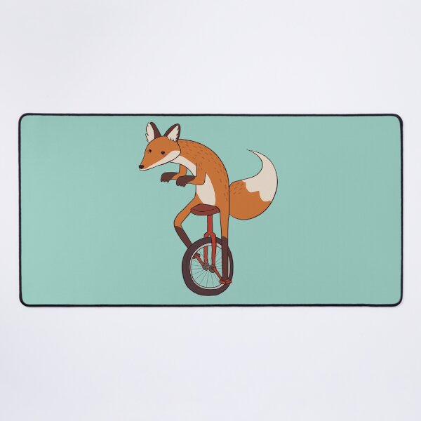 Item preview, unicycle fox designed and sold by papercreatyre.