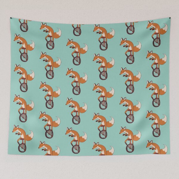 Item preview, unicycle fox designed and sold by papercreatyre.