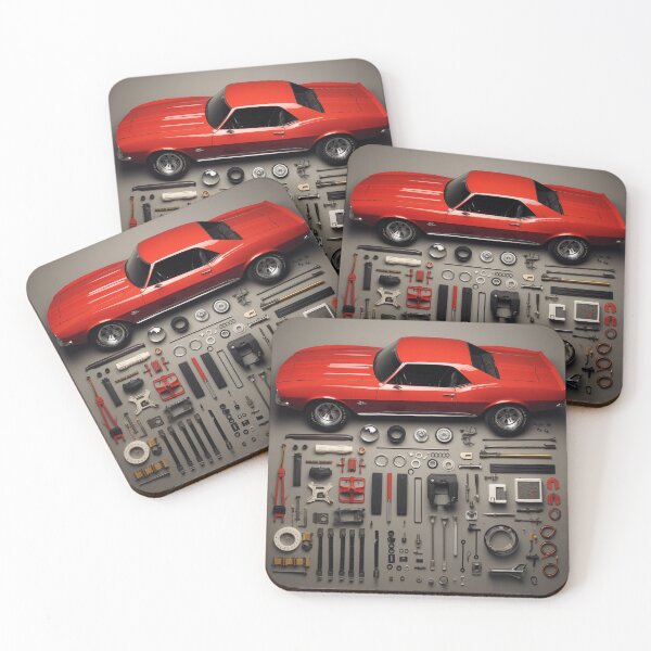 Item preview, 1967 Camaro Classic Car Knolling Craft designed and sold by StefNomadLife.
