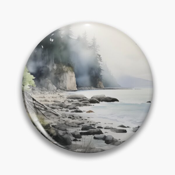 Item preview, Pacific Coastline Watercolor designed and sold by Tara Neal.