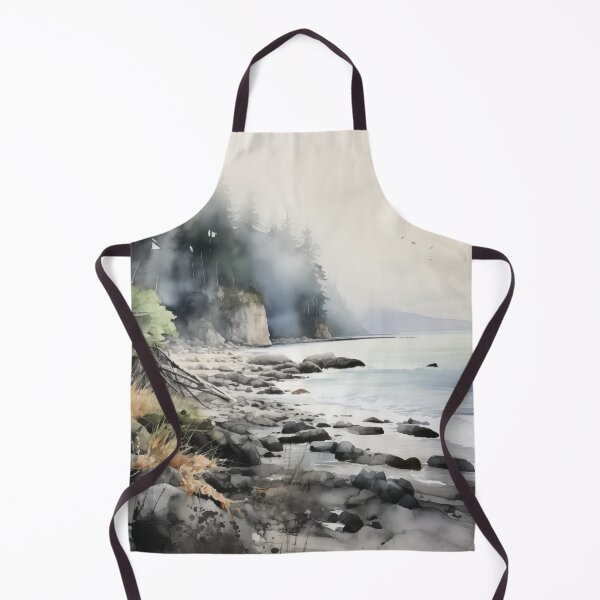 Item preview, Pacific Coastline Watercolor designed and sold by Tara Neal.