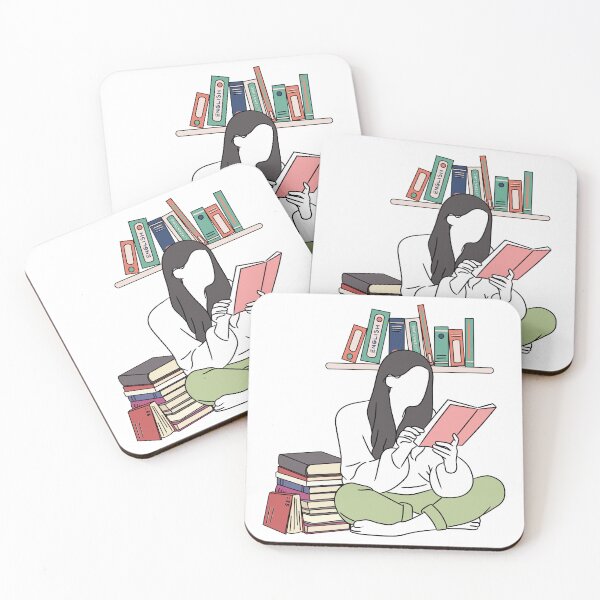 Item preview, Girl reading a book designed and sold by DesignJiggy.