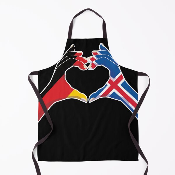 Item preview, Iceland Icelandic Germany German Love Heart Peace designed and sold by FlagX.