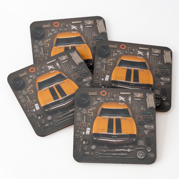 Item preview, 1967 Camaro Classic Car Knolling Craft designed and sold by StefNomadLife.