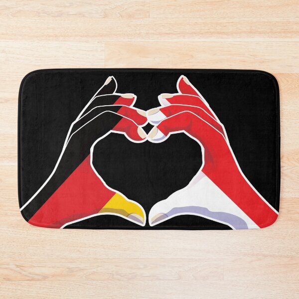 Item preview, Indonesia Indonesian Germany German Love Heart Peace designed and sold by FlagX.