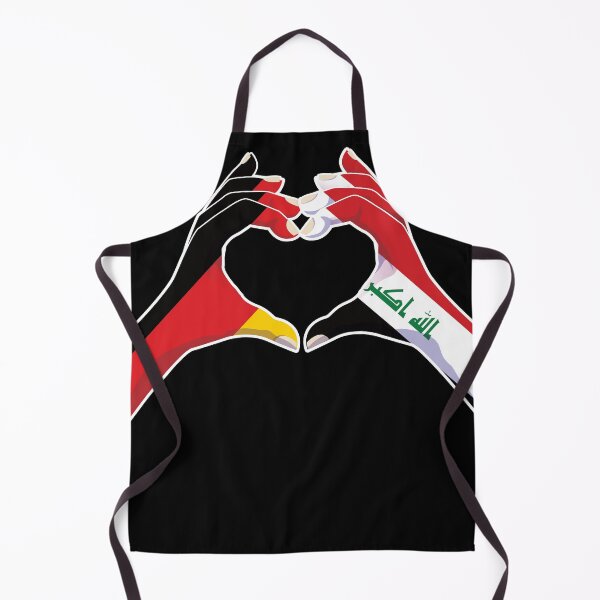 Item preview, Iraqi Iraq Germany German Love Heart Peace designed and sold by FlagX.