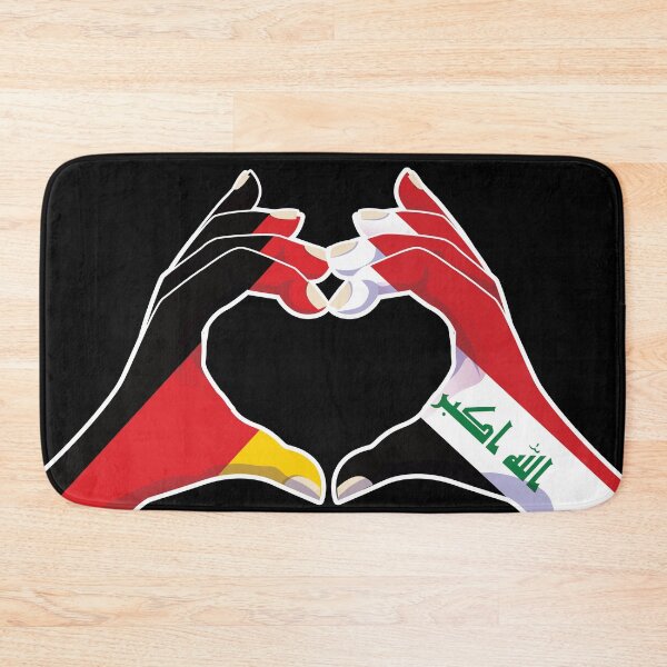 Artikelvorschau, Iraker Irak Deutschland Deutsch Liebe Herz Frieden entworfen und verkauft von FlagX.