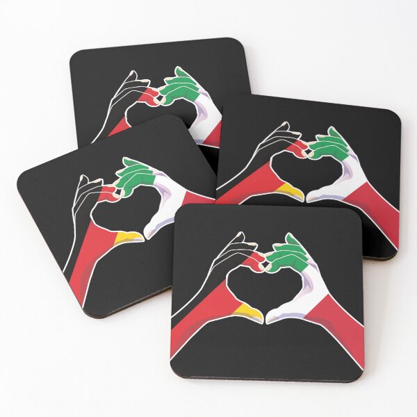 Item preview, Italian Italy Germany German Love Heart Peace designed and sold by FlagX.