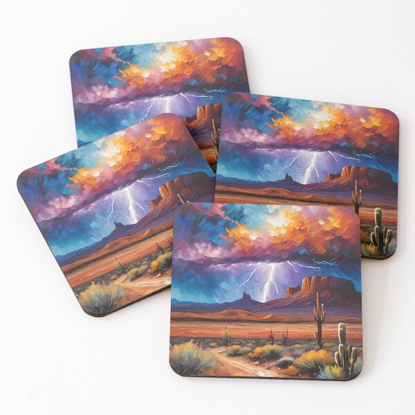 Item preview, Vibrant Thundering Desert Monsoons designed and sold by tobyheward.