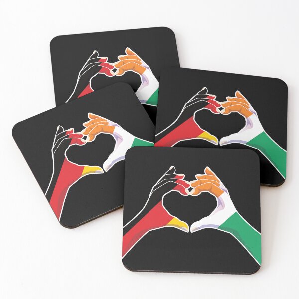 Item preview, Ivory Coast ivorian Germany German Love Heart Peace designed and sold by FlagX.