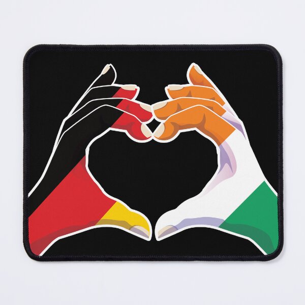Item preview, Ivory Coast ivorian Germany German Love Heart Peace designed and sold by FlagX.